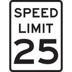 image of Brady B-120 Fiberglass Reinforced Polyester Rectangle White Stop Signs, Traffic Control Signs & Banners Sign - 18 in Width x 24 in Height - 75203