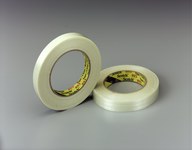 image of 3M Scotch 893 Clear Filament Strapping Tape - 12 mm Width x 330 m Length - 6 mil Thick - 39804