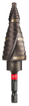 image of Milwaukee SHOCKWAVE 1/8 - 1 in Impact-Duty Step Drill Bit 48-89-9248 - 3.91 in Overall Length - 2.275 in Flute - Titanium Aluminum Nitride (TiAIN) Coated