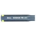 image of Bondhus ProHold T50 Torx Bit Driver Bit 32050 - Protanium Steel - 2 in Length
