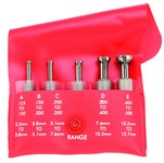 image of Starrett Small Hole Gauge Set S830FZ - 1/8 - 1/2 in x 2 in