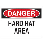 image of Brady B-401 Polystyrene Rectangle White PPE Sign - 14 in Width x 10 in Height - 22984