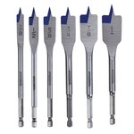image of Irwin Speedbor Spade Drill Bit Set 88886 - 6 in Overall Length - Carbon Steel