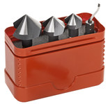 image of Shaviv High-Speed Steel Tri-Flute Chamfering Kit 154-00031 - 1/4 in Shank - 49845