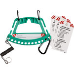 image of Brady 148861 Green Safety Lock and Tag Carrier - 7.75 in Width - 5.75 in Height - LOTO-88