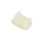 image of 3M CTB87X62NTS-C Off-White Screw Mount Nylon Cable Tie Mounting Base - 0.87 in Length - 0.62 in Wide - 95668