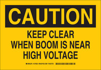 image of Brady B-555 Aluminum Rectangle Electrical Safety Sign - 14 in Width x 10 in Height - 127653