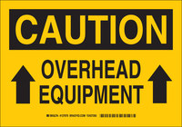 image of Brady B-555 Aluminum Rectangle Yellow Equipment Safety Sign - 14 in Width x 10 in Height - 127671