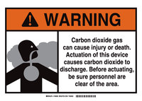 image of Brady B-555 Aluminum Rectangle White Chemical Warning Sign - 14 in Width x 10 in Height - 106060