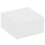 image of White Gift Boxes - 4 in x 4 in x 2 in - 3333