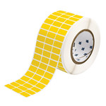 image of Brady THT-5-8591-10-YL Die-Cut Printer Label Roll - 14 in x 0.5 in - Polyester - Yellow - B-8591 - 58820