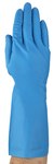 Ansell AlphaTec 37-210 Blue 9 Nitrile Unsupported Chemical-Resistant Glove - 12.6 in Length - 8 mil Thick - 37-210-9