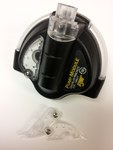 image of BW Technologies Integral motorized pump kit with visible integrated filter M5-PUMPB