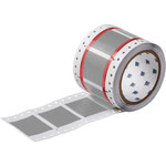 image of Brady Permasleeve 2HX-1000-2-GY-4 Die-Cut Printer Sleeve - 0.492 in x 1.236 in - Polyolefin - Gray - B-7642 - 81908