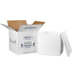 image of White Insulated Shipping Containers - 13 in x 13 in x 12.5 in - 2265