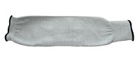 image of Ansell Hyflex 11-210 White Intercept Yarn Cut-Resistant Arm Sleeve - 18 in Length - 076490-64761