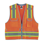 image of Ergodyne Glowear High-Visibility Vest 8254HDZ 21455 - Size Large/XL - High-Visibility Orange