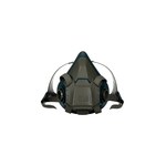 image of 3M 6500 Series Rugged Comfort 6501 Gray/Teal Small Nylon/Silicone Half Mask Facepiece Respirator