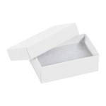White White Jewelry Boxes - 2.5 in x 1.5 in x 0.875 in - SHP-3423