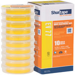 image of Shurtape Yellow Electrical Tape - 3/4 in Width x 66 ft Length - 7.0 mil Thick - SHURTAPE 104704