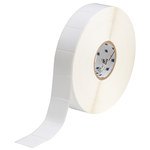 image of Brady THT-186-499-3 Die-Cut Printer Label Roll - 1.875 in x 1.75 in - Nylon - Silver - B-499 - 57207