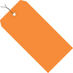 image of Orange 13 Point Cardstock Shipping Tags - 4 1/4 in Width - 9366