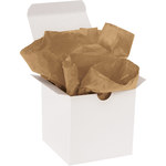 image of Kraft Tissue Paper - 15 in x 20 in - 10# Basis Weight Thick - 11931