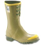 image of Servus Steel Toe Work Boots 21607 - Size 9 - Rubber - Green - 21607 SZ 9