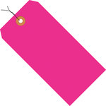 image of Fluorescent Pink 13 Point Cardstock Shipping Tags - 3 1/4 in Width - 9305