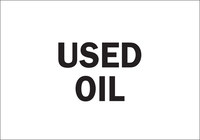 image of Brady B-401 Polystyrene Rectangle White Chemical Warning Sign - 10 in Width x 7 in Height - 122554