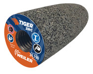 image of Weiler Tiger Zirc Zirconia Alumina Abrasive Cone - 1 1/2 in Length - 5/8-11 UNC Center Hole - 68304
