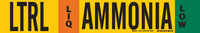 image of Brady 59933 Strap-On Pipe Marker - Ammonia - Polyester - Black / Green / Orange / White on Yellow - B-681, B-883