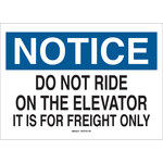 image of Brady B-302 Polyester Rectangle White Safety Awareness Sign - 10 in Width x 7 in Height - Laminated - 88205