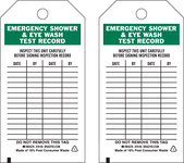 image of Brady 76195 Black / Green on White Polyester Equipment Safety Tag - 3 in Width - 5 3/4 in Height - B-851