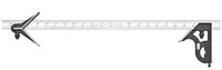 image of Starrett Cast Iron Combination Square - 24 in Length - C11HC-24-4R
