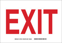 image of Brady Prinzing B-401 High Impact Polystyrene Rectangle White Exit Sign - 14 in Width x 10 in Height - SP401E