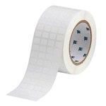 image of Brady THT-148-422-10 Die-Cut Printer Label Roll - 0.5 in x 3/8 in - Polyester - White - B-422 - 62286