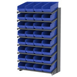 image of Akro-Mils APRS Fixed Rack - Gray - 8 Shelves - APRS18088 BLUE