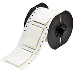 image of Brady B33D-1500-2-345 Die-Cut Printer Sleeve - 2 in x 1 1/2 in - PVDF - White - B-345 - 96815
