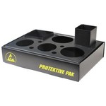 image of Protektive Pak Plastek Black Kitting Tray - 11 1/4 in Length - 8 in Wide - 2 1/4 in Deep - 47556