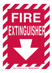image of Brady B-555 Aluminum Red Fire Equipment Sign - 14 in Width x 10 in Height - 60512