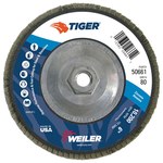 image of Weiler Tiger Type 29 Flap Disc 50661 - Zirconium - 6 in - 80 - Medium