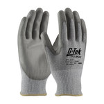 image of PIP G-Tek PolyKor 16-564 Gray 2X-Small PolyKor Cut-Resistant Gloves - ANSI A4 Cut Resistance - Polyurethane Palm & Fingers Coating - 16-564/XXS