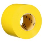 image of 3M 971 Yellow Durable Floor Marking Tape - 4 in Width x 36 yd Length - 17 mil Thick - 40983