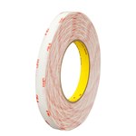 image of 3M 9456 Clear Bonding Tape - 1 in Width x 72 yd Length - 5 mil Thick - Densified Kraft Paper Liner - 40609