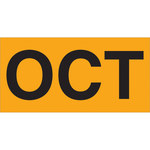 image of Tape Logic DL6882 Month Labels - 3 in x 6 in - Paper - Fluorescent Orange - 10112