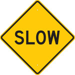 image of Brady B-959 Aluminum Diamond Yellow Stop Signs, Traffic Control Signs & Banners Sign - 30 in Width x 30 in Height - Reflective - 113297