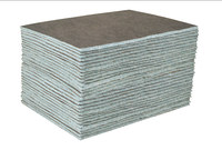 image of Sellars DuraSoak Heavy-Duty Gray Cellulose/Polyethylene/Polypropylene 23.5 gal Absorbent Pads - 15 in Width - 19 in Length - SELLARS 23100