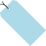 image of Light Blue 13 Point Cardstock Shipping Tags - 2 3/4 in Width - 9543