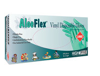 image of Microflex High Five Aloe Flex V51 Green Large Powder Free Disposable Gloves - Industrial Grade - V513